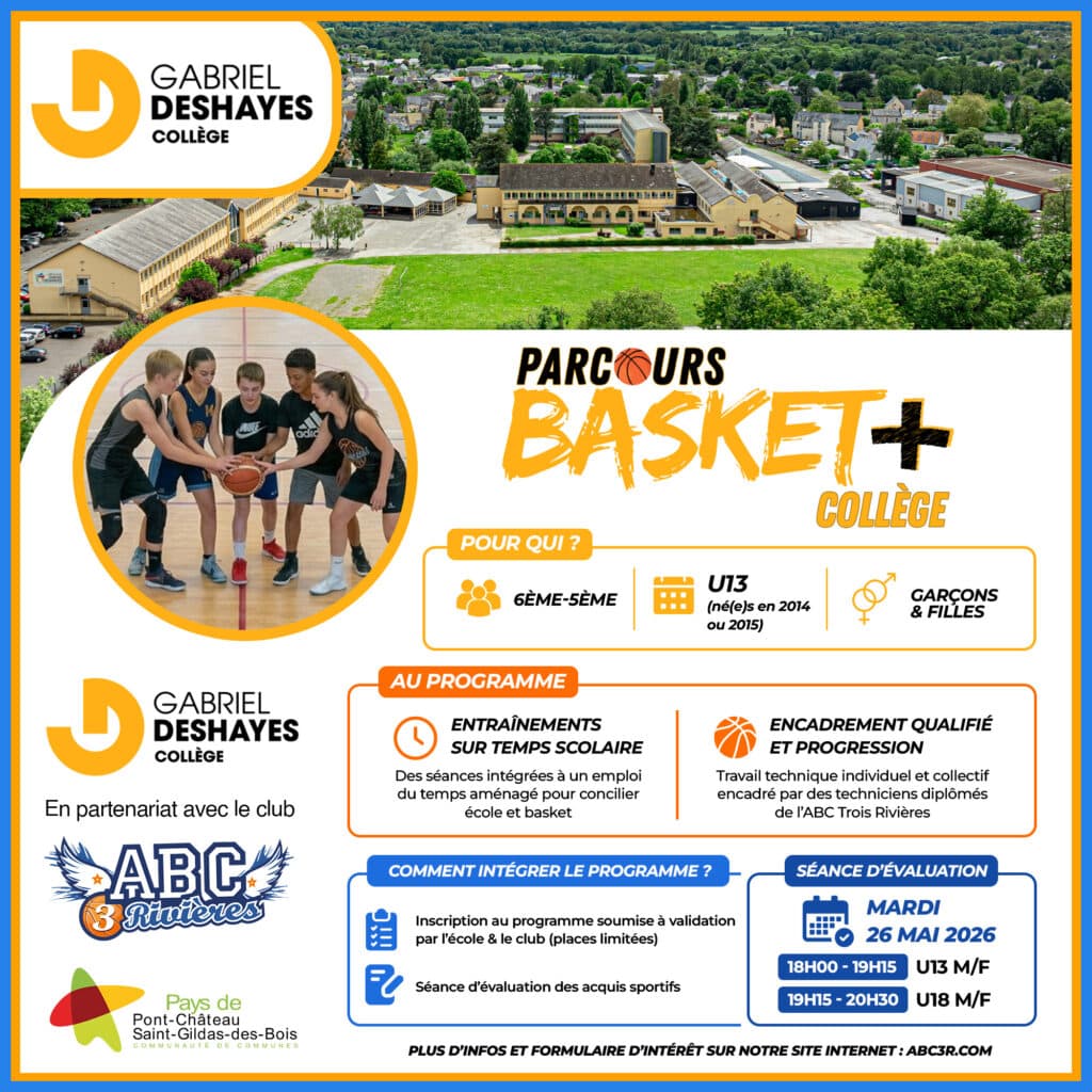 section basket au collège et lycée gabriel deshayes de saint gildas des bois en loire-atlantique